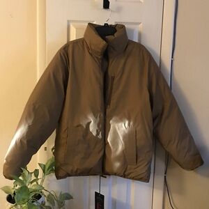 Hollister Brown Puffer Jacket